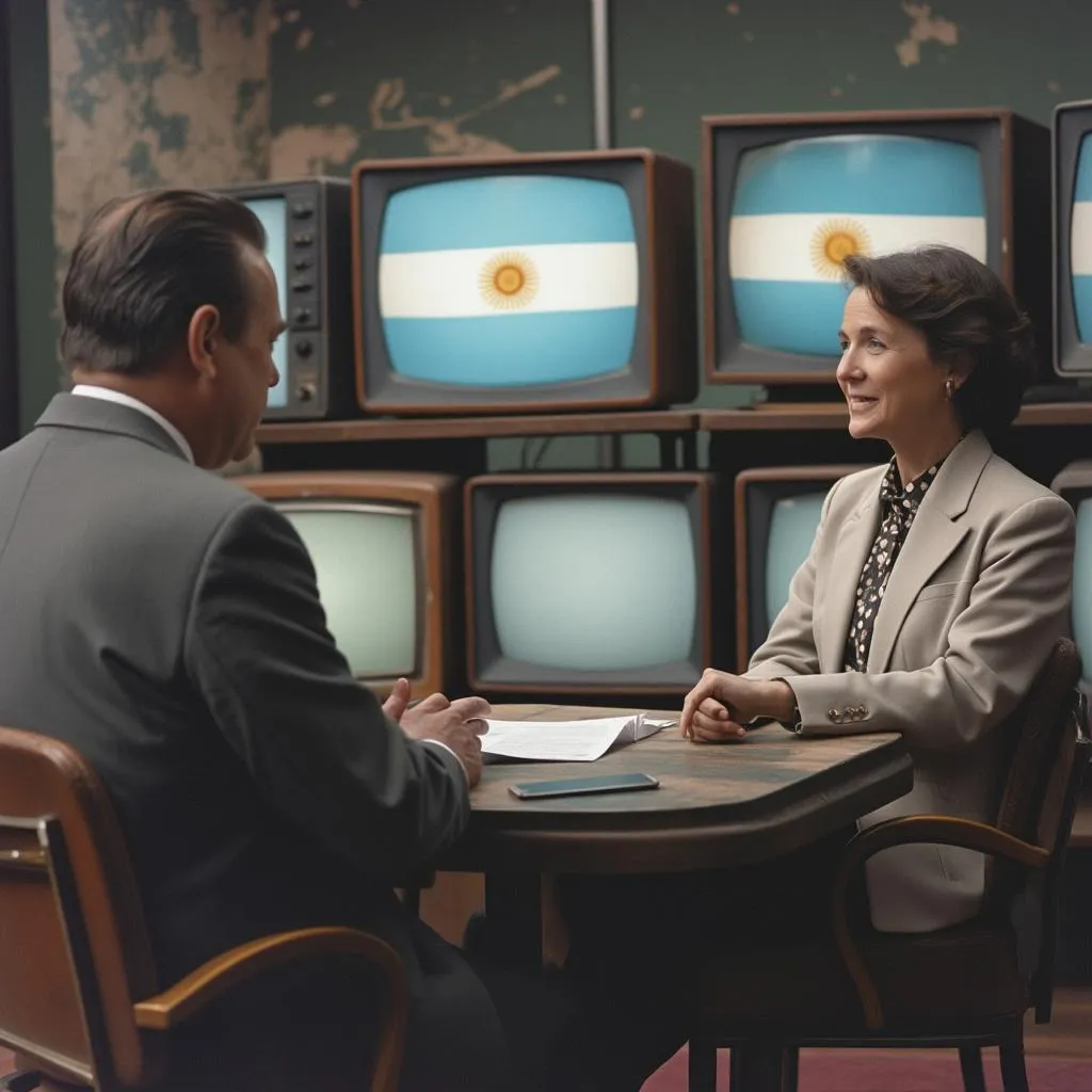 Entrevista en televisión